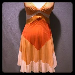 creamsicle silk dress
